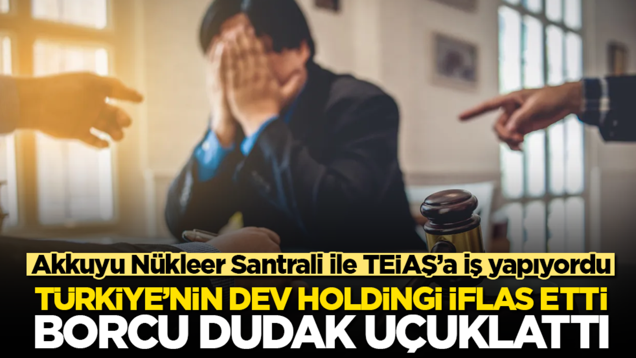 Akkuyu Nükleer Santrali ile TEİAŞ’a iş yapıyordu! Türkiye’nin dev holdingi iflas etti, borcu dudak uçuklattı