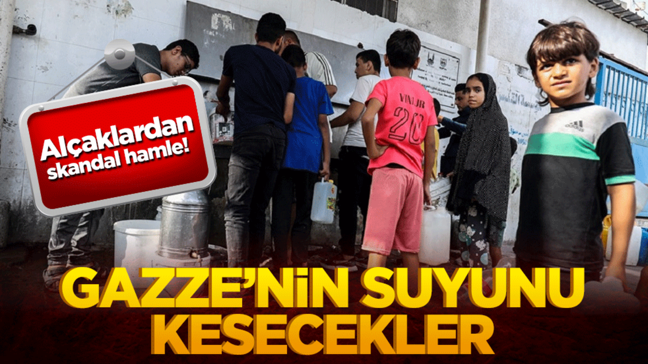 Alçaklardan skandal hamle! Gazze’nin suyunu kesecekler
