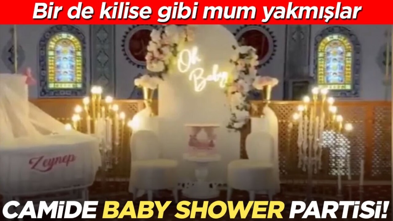 Allah akıl fikir versin... Camide baby shower partisi!