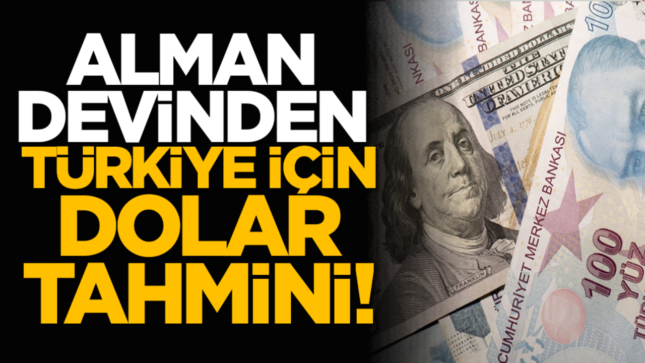 Alman devinden Türkiye için dolar tahmini!