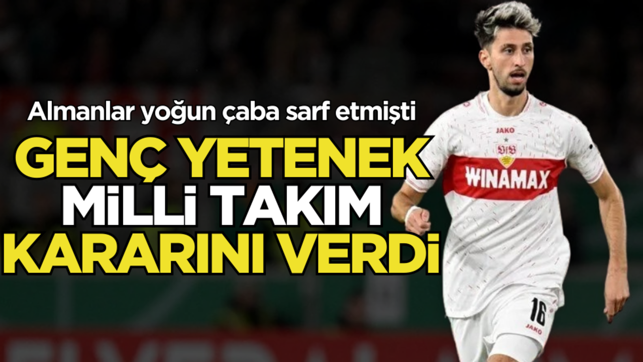 Almanlar yoğun çaba sarf etmişti! Genç yetenek Milli takım kararını verdi