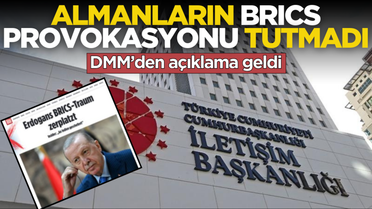 Almanların BRICS provokasyonu tutmadı!