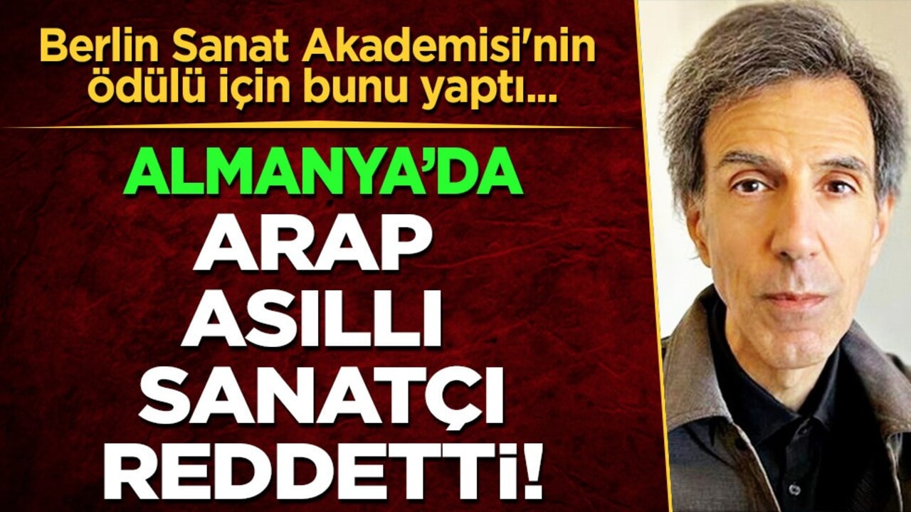 Arap ülkesinden sanatçı Fareed Armaly, Almanya'da eleştirerek ödülü reddetti!