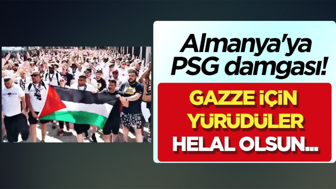 Dev final öncesi Fransızlar, İsrail'e karşı Filistin bayraklarıyla Gazze için yürüdü