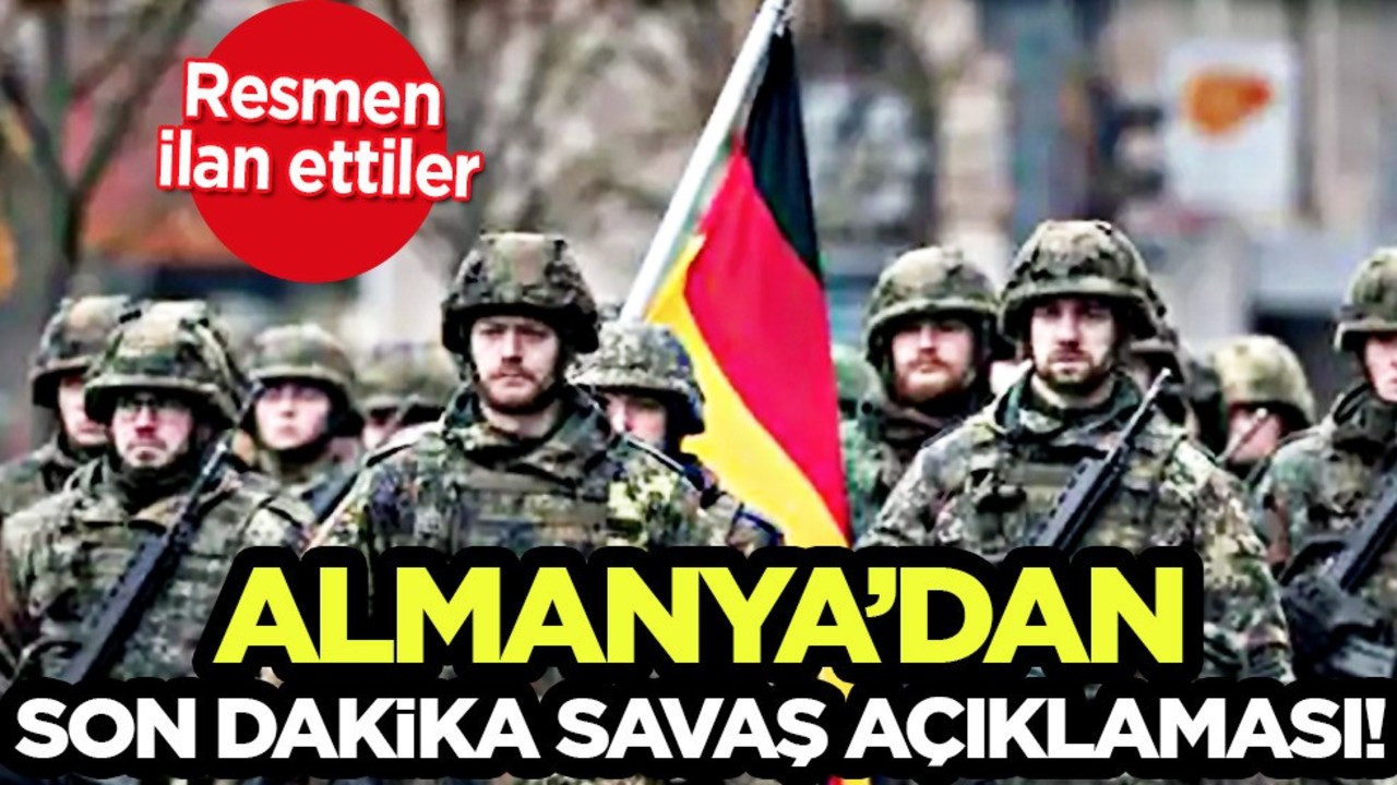  Almanya'da neler oluyor? Almanya'dan savaş açıklaması! İlan etti: Alman askeri olmayacak!