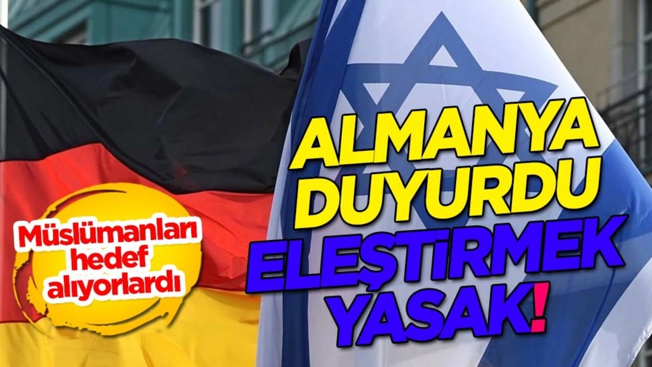 Almanya'da skandal karar: Müslümanları hedef alan işgalci Yahudi'yi eleştirmek yasak! Pes dedirtti