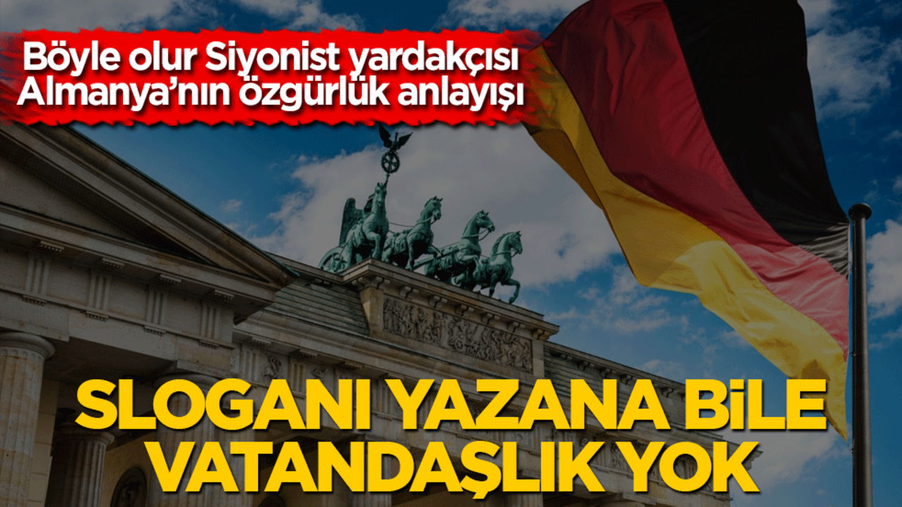 Almanya'dan büyük skandal! Bu sloganı paylaşanlar yandı