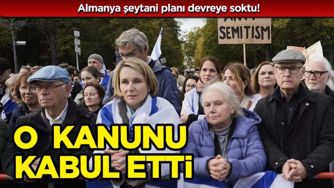 Almanya'dan büyük tuzak:İsrail'i boykot eden kanunu kabul etti!