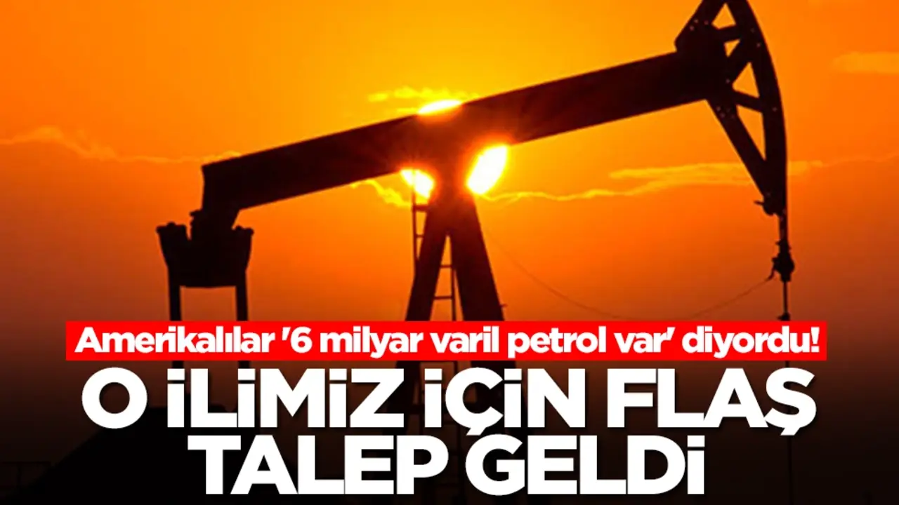 Amerikalılar '6 milyar varil petrol var' diyordu! O ilimiz için flaş talep geldi