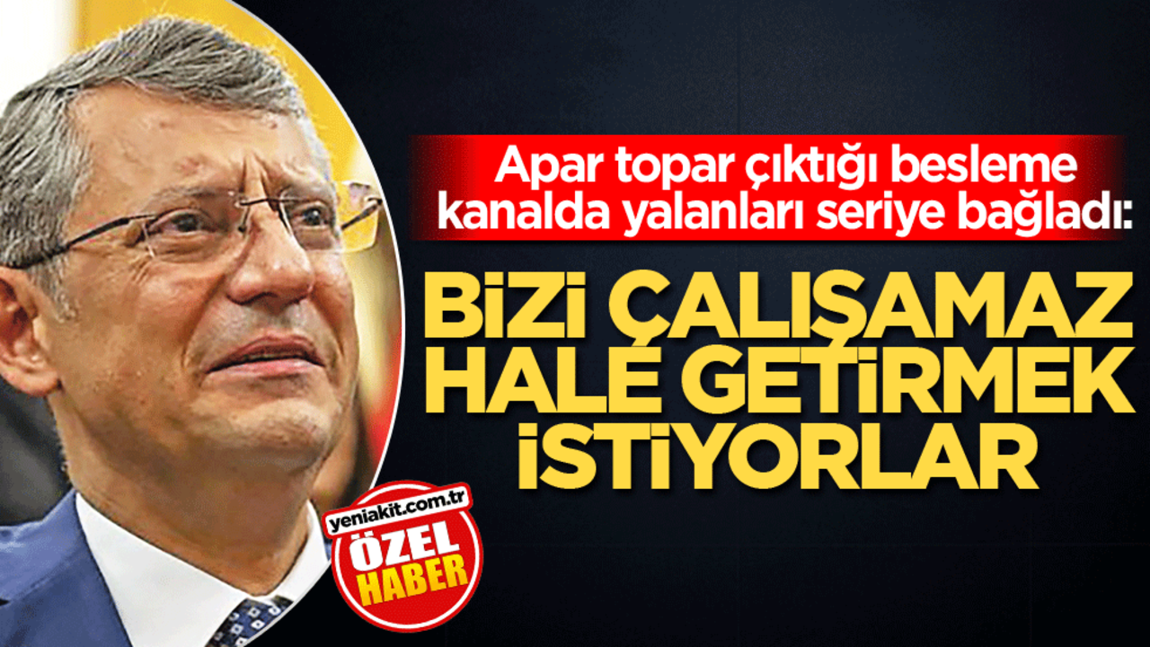 Apar topar çıktığı besleme kanalda yalanları seriye bağladı: Bizi çalışamaz hale getirmek istiyorlar