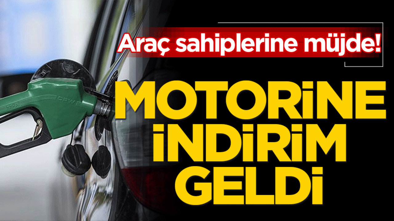 Araç sahiplerine müjde! Motorine indirim geldi, işte yeni rakam