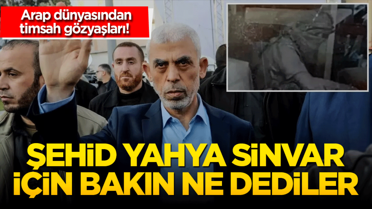 Arap dünyasından timsah gözyaşları! Şehid Yahya Sinvar için bakın ne dediler