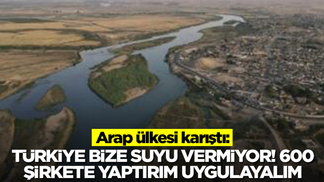 Arap ülkesi karıştı: Türkiye bizi suyu vermiyor, 600 şirkete yaptırım uygulayalım