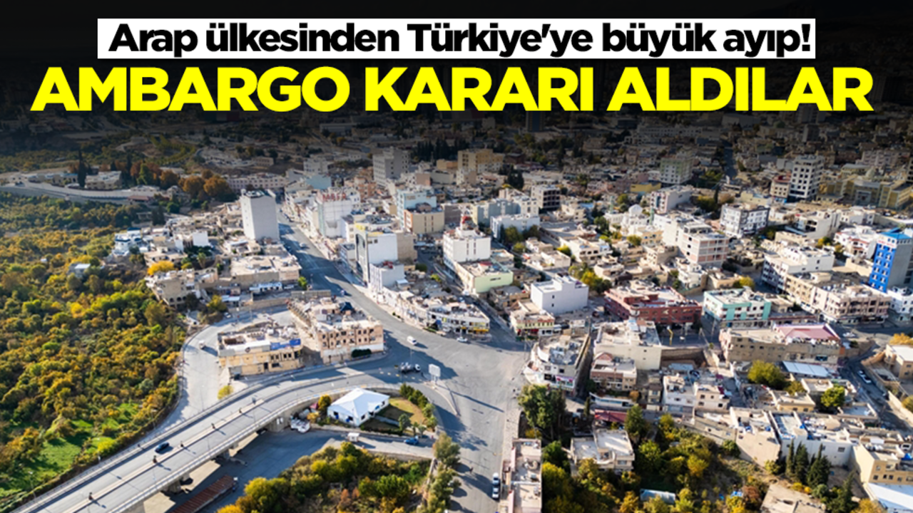 Arap ülkesinden Türkiye'ye büyük ayıp! Ambargo kararı aldılar