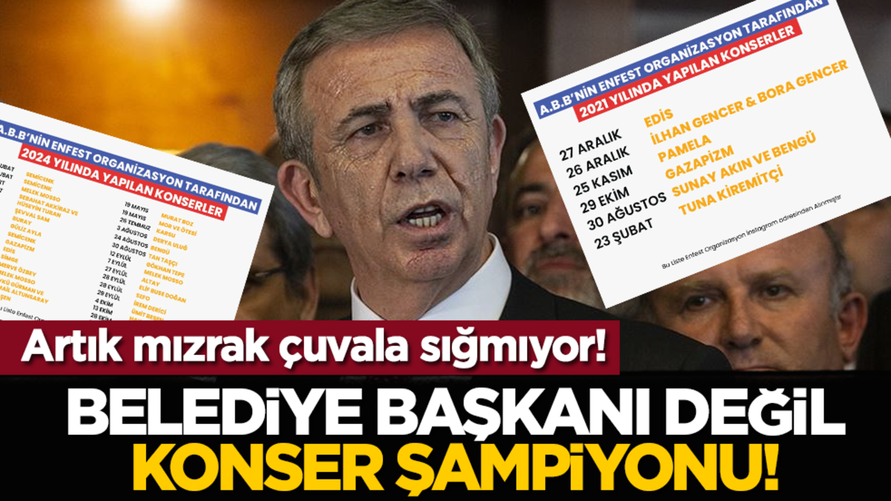 Artık mızrak çuvala sığmıyor! Belediye başkanı değil konser şampiyonu!