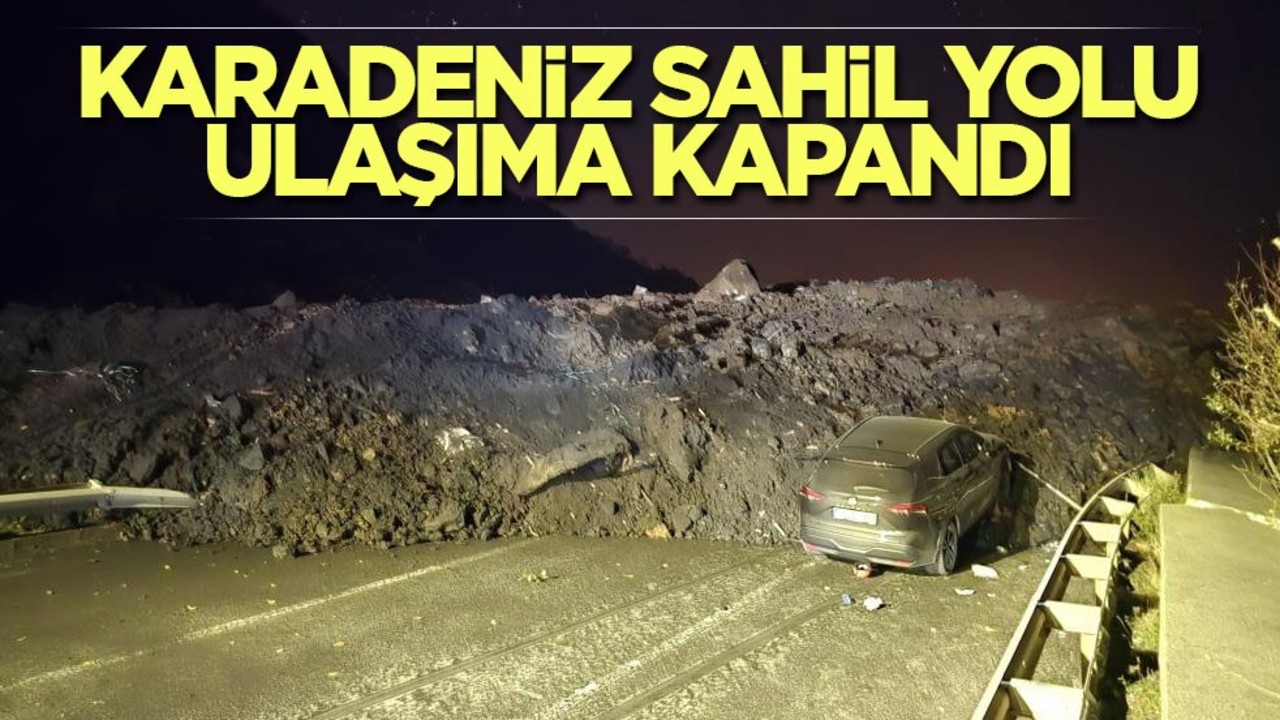 Artvin Arhavi'de heyelan