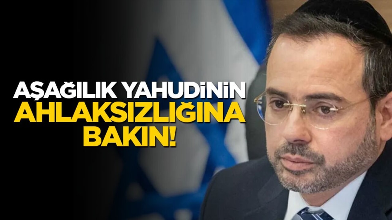 Aşağılık yahudi bakanın ahlaksızlığına bakın!