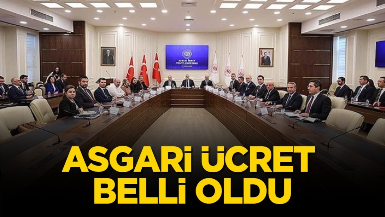 Asgari ücret belli oldu