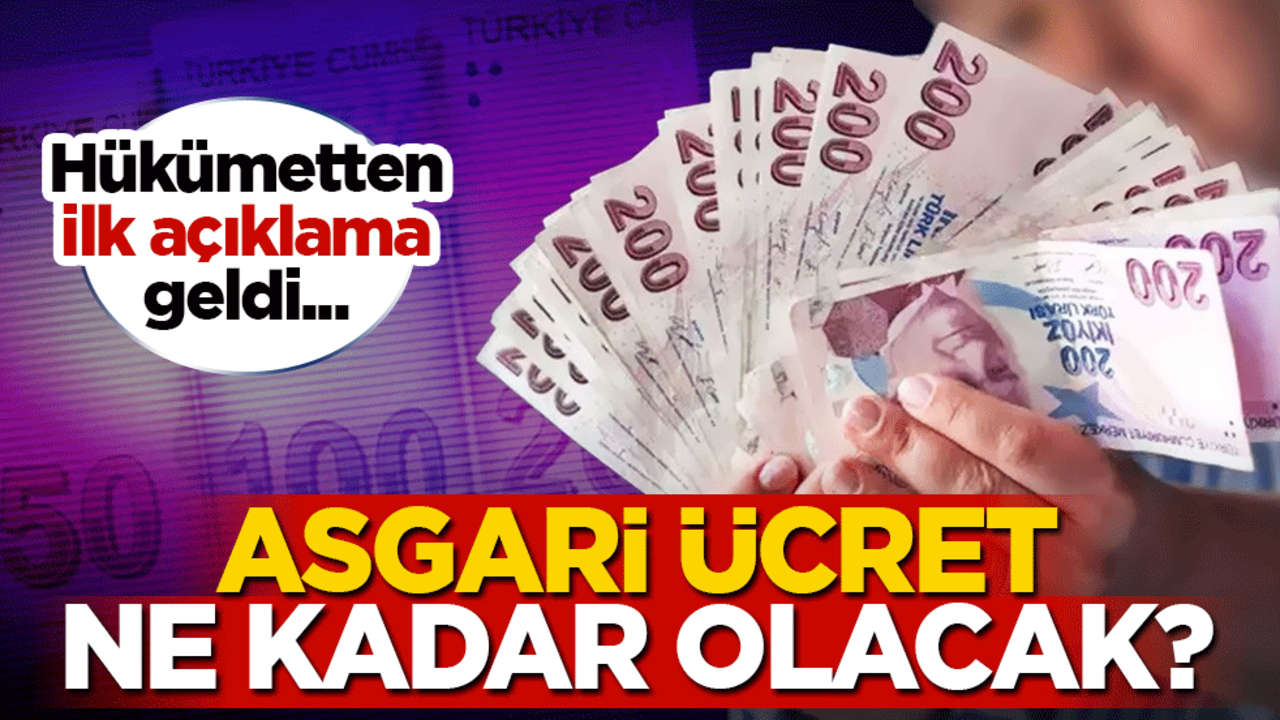 Asgari ücret ne kadar olacak? Hükümetten ilk açıklama geldi