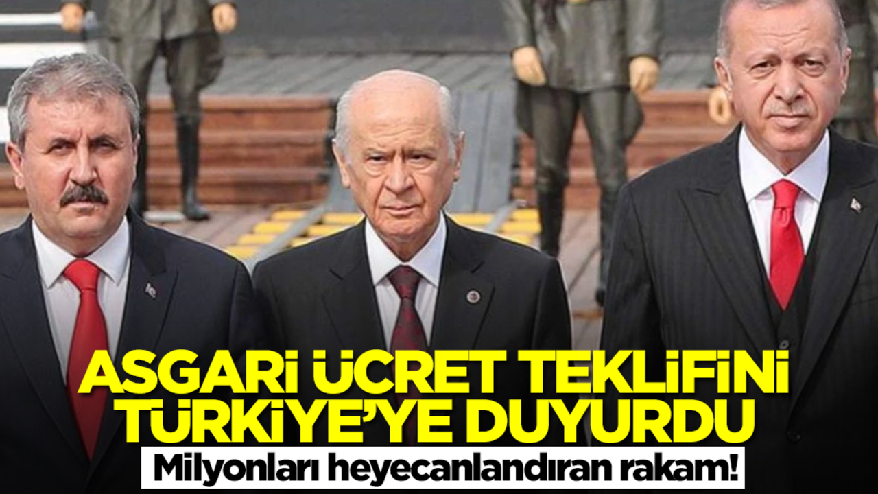 Asgari ücret teklifini Türkiye'ye duyurdu! Milyonları heyecanlandıran rakam