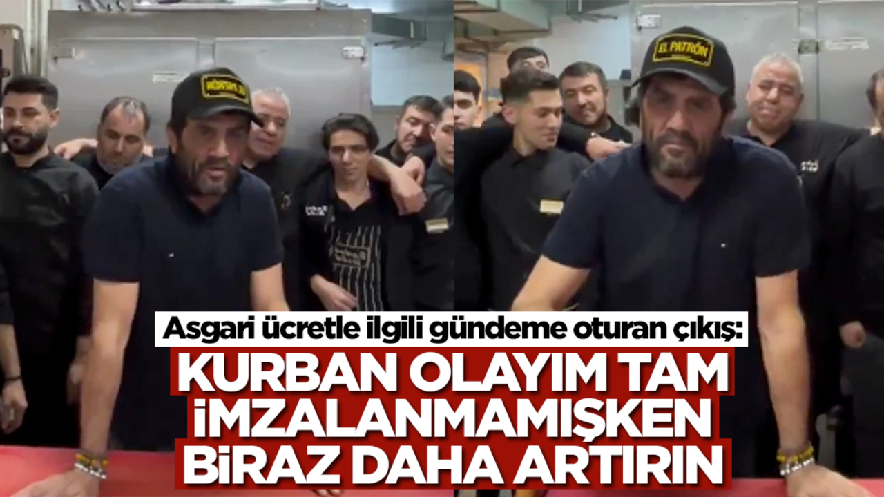 Asgari ücretle ilgili gündeme oturan çıkış: Kurban olayım tam imzalanmamışken artırın