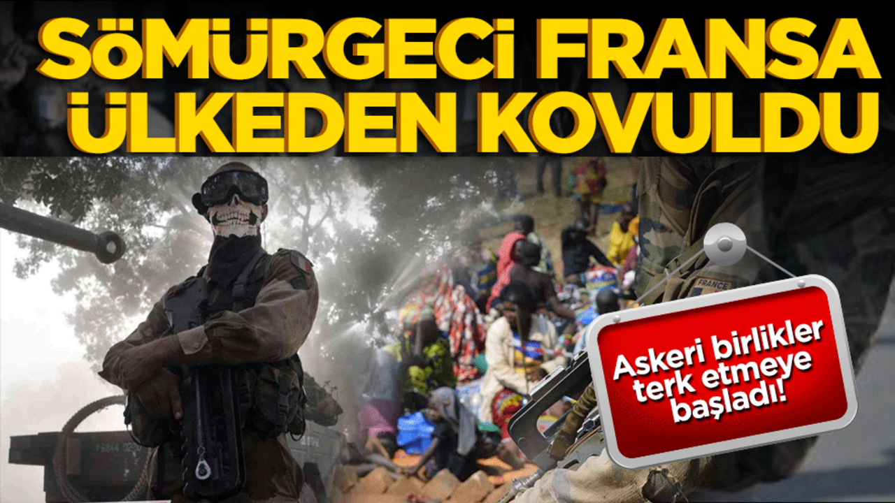 Askeri birlikler terk etmeye başladı! Sömürgeci Fransa ülkeden kovuldu