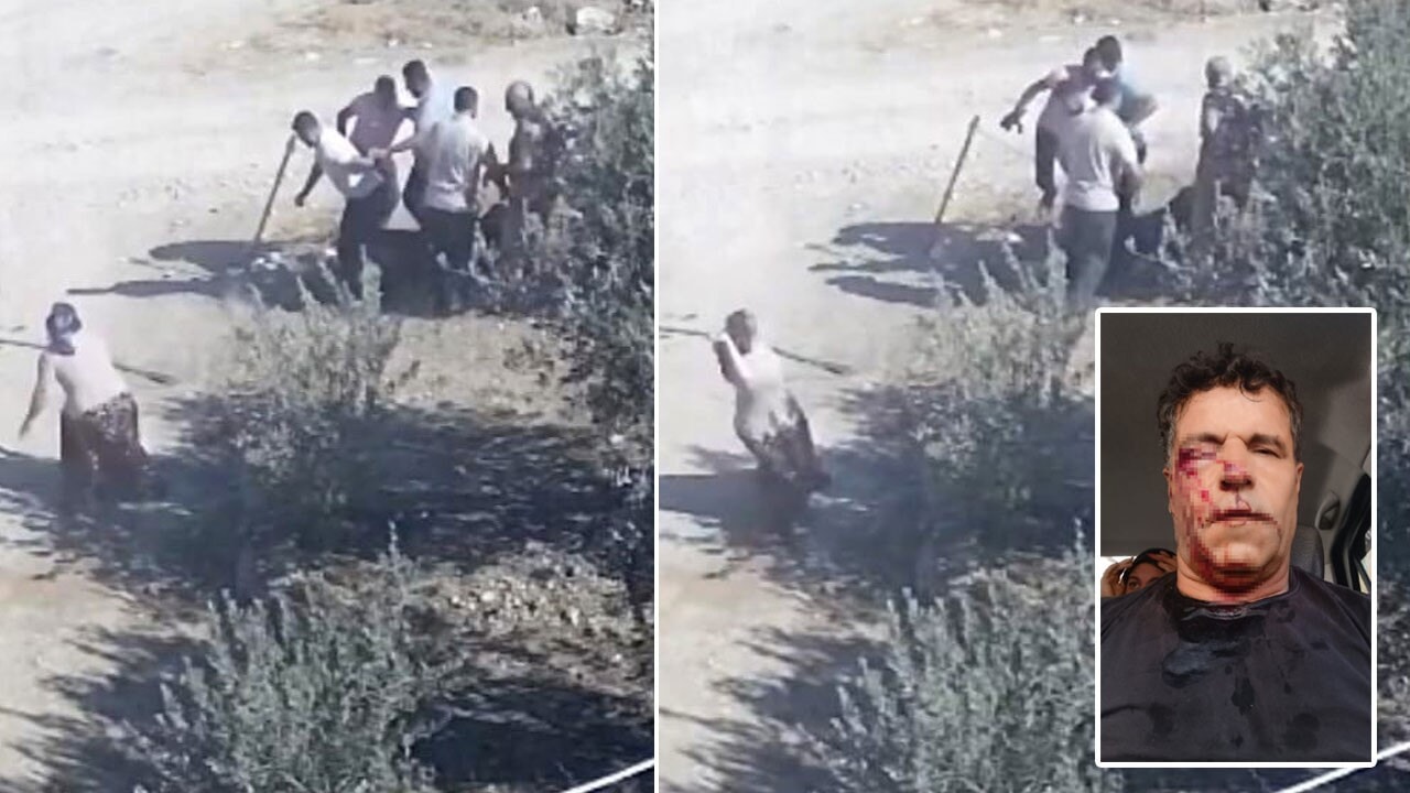 Aslan yürekli kadın öldürülmek istenen kocasını, saldırganları taşlayarak kurtardı