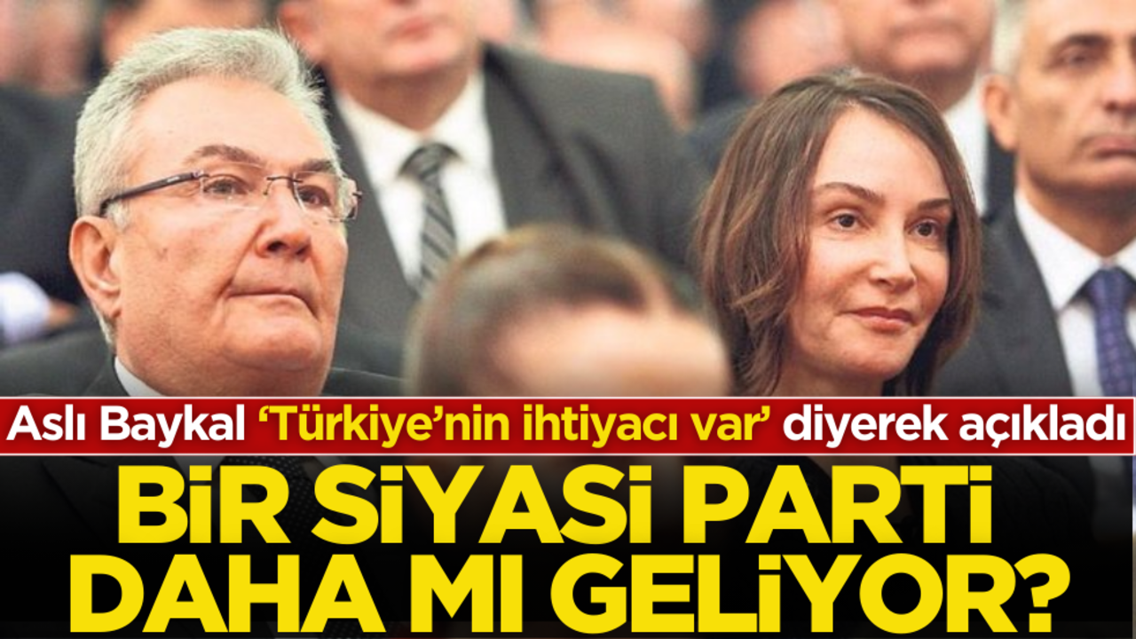 Aslı Baykal ‘Türkiye’nin ihtiyacı var’ diyerek açıkladı! Bir siyasi parti daha mı geliyor?