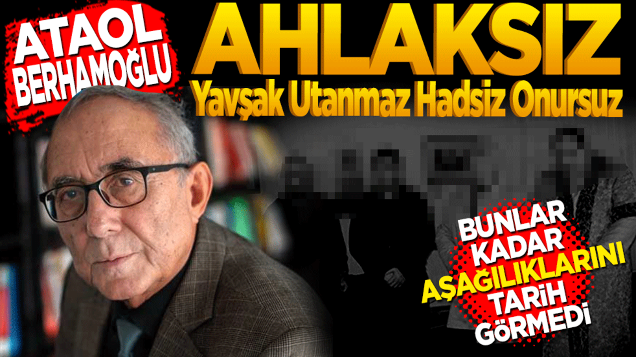 Ataol Berhamoğlu! "Yavşak, ahlaksız, hadsiz, utanmaz, onursuz, kimliksiz"