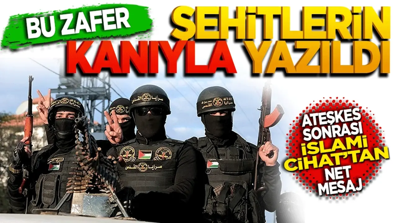 Ateşkes sonrası İslami Cihad’dan net mesaj: "Bu zafer şehitlerin kanıyla kazanıldı!"