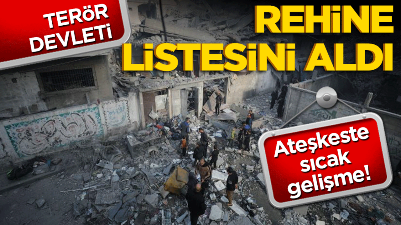 Ateşkeste sıcak gelişme! Terör devleti rehine listesini aldı
