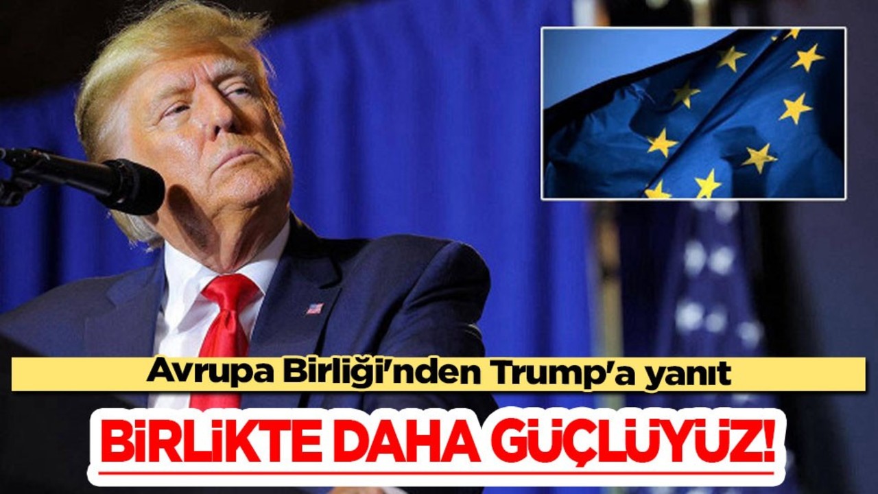 Avrupa Birliği'nden Trump'a yanıt! Kritik karar açıklandı: Birlikte daha güçlüyüz mesajı