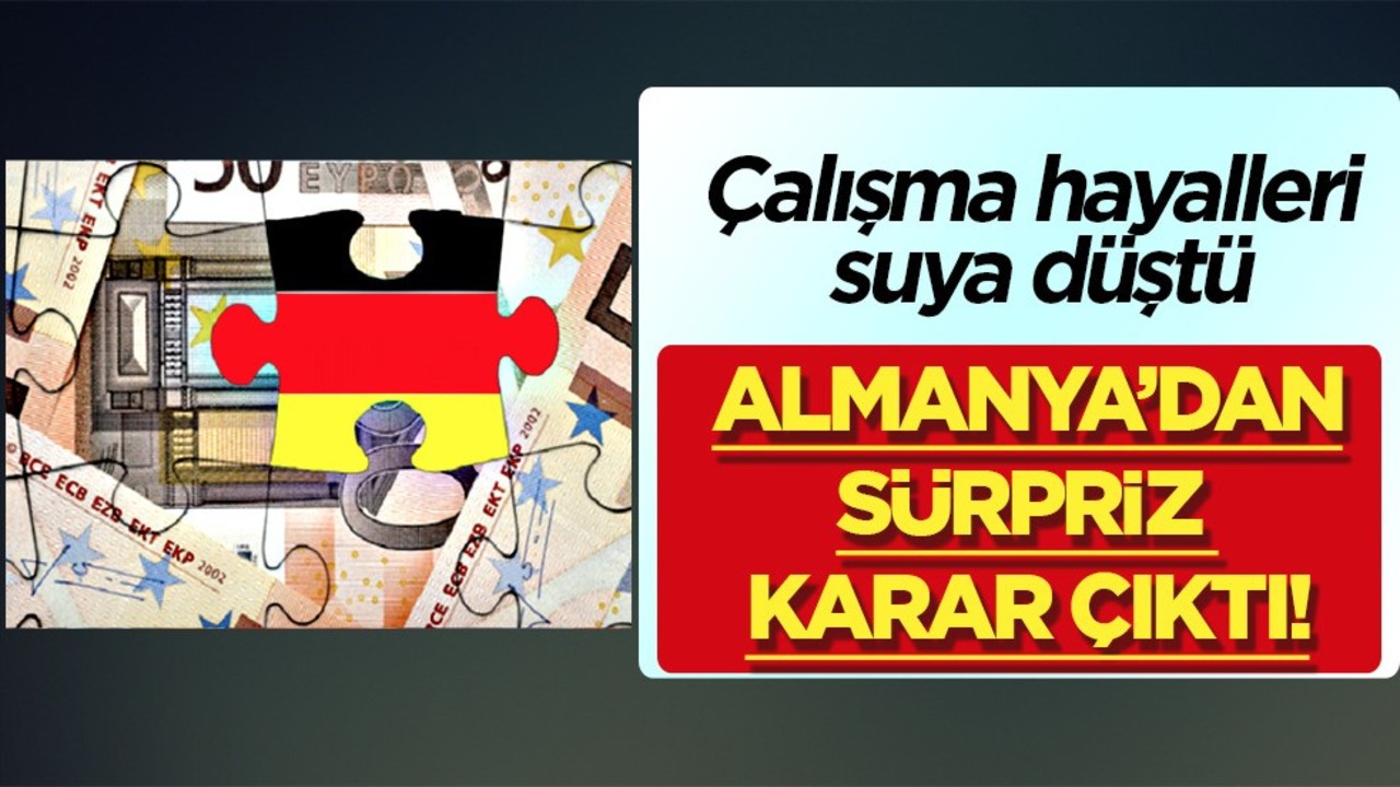 Avrupa ülkesi Almanya binlerce işçi alacak! Türklerin hayali suya düştü! Haber geldi