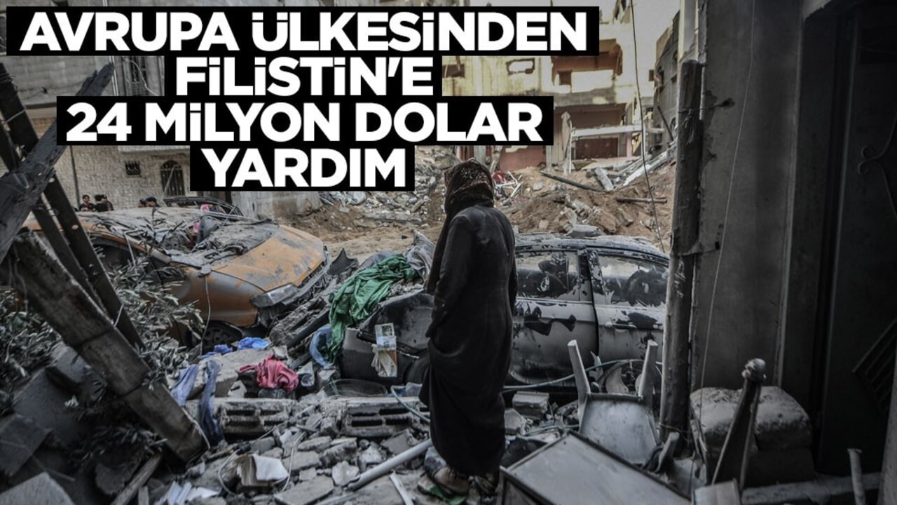 Avrupa ülkesinden Filistin'e 24 milyon dolar yardım