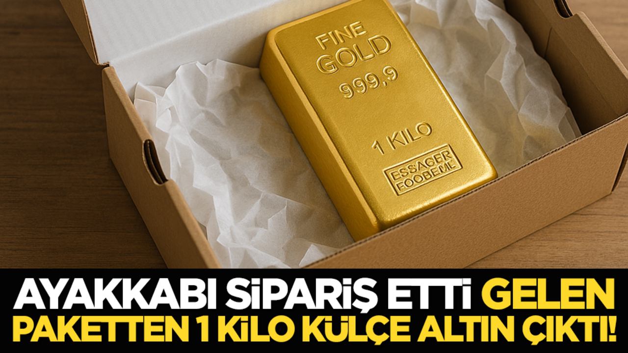 Ayakkabı sipariş etti gelen paketten 1 kilo külçe altın çıktı!