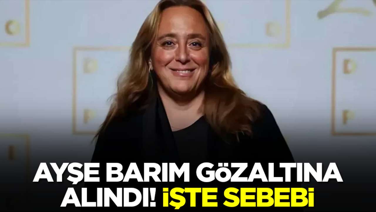 Ayşe Barım gözaltına alındı! İşte sebebi