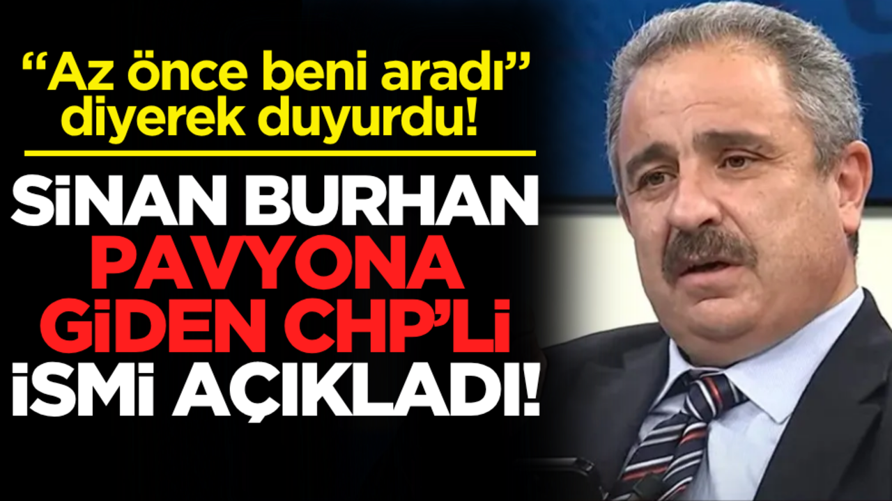 "Az önce beni aradı" diyerek duyurdu! Gazeteci Sinan Burhan pavyona giden CHP’li ismi açıkladı