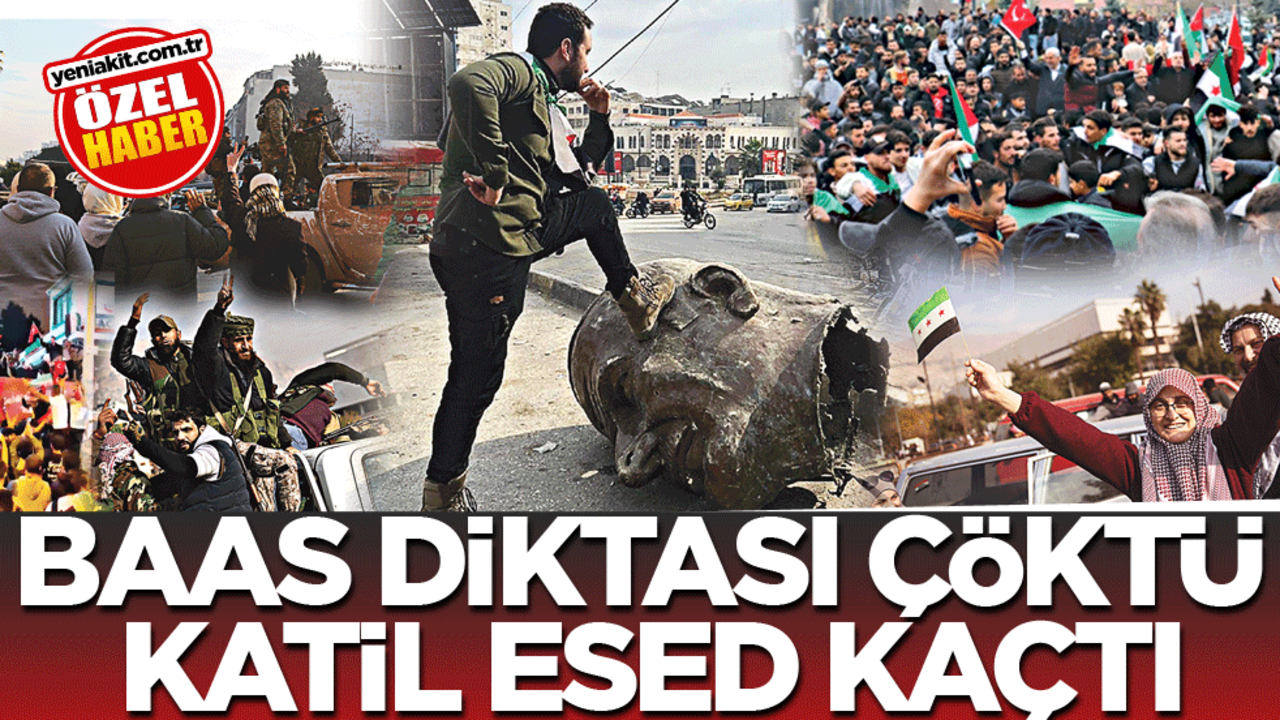 BAAS diktası çöktü katil Esed kaçtı