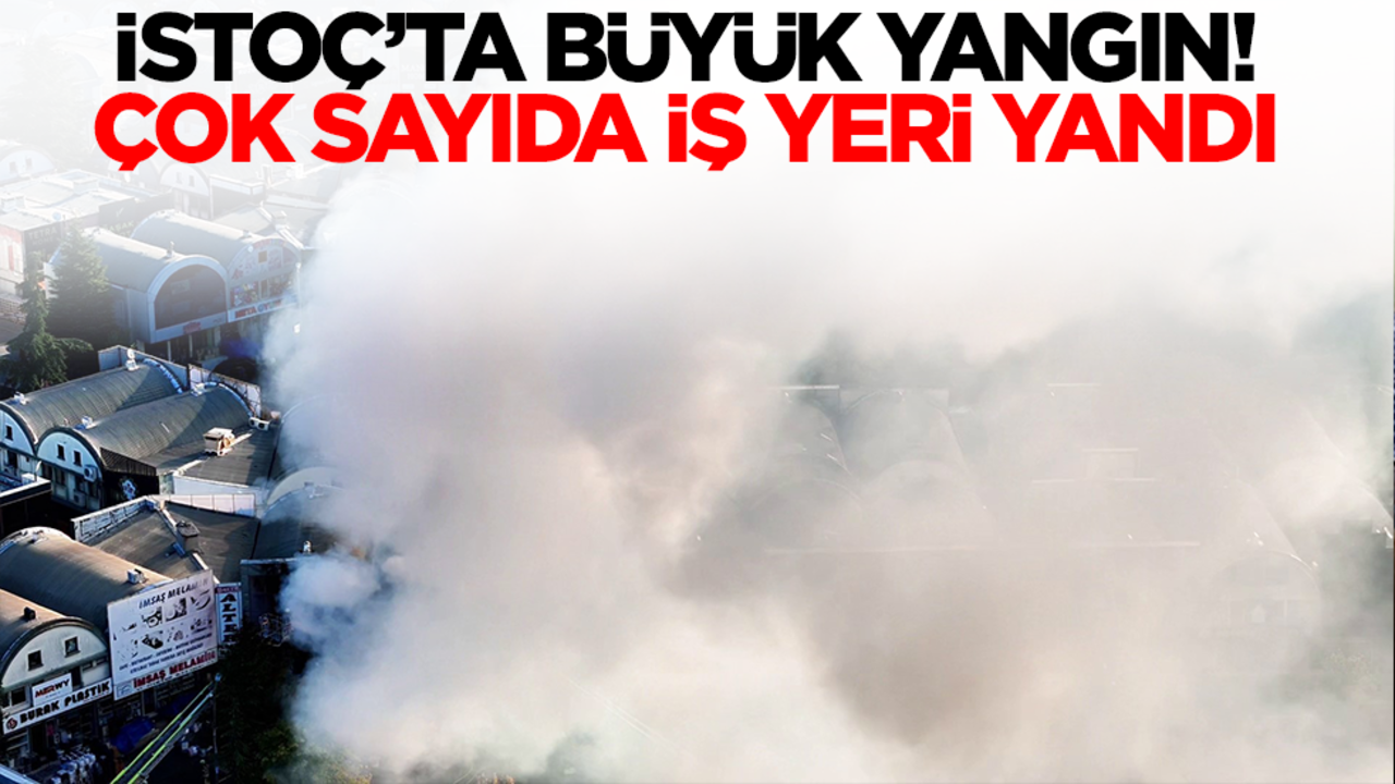 Bağcılar'da korkutan yangın! Çok sayıda iş yeri yandı