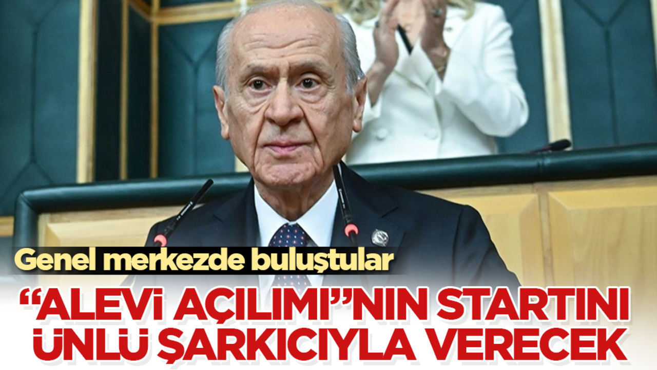 Bahçeli, "Alevi Açılımı"nın startını ünlü şarkıcıyla verecek! Genel merkezde buluştular