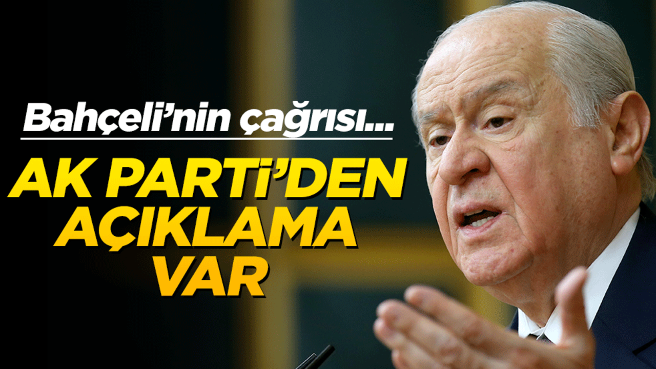 Bahçeli'nin Öcalan çıkışı: AK Parti'den açıklama var!