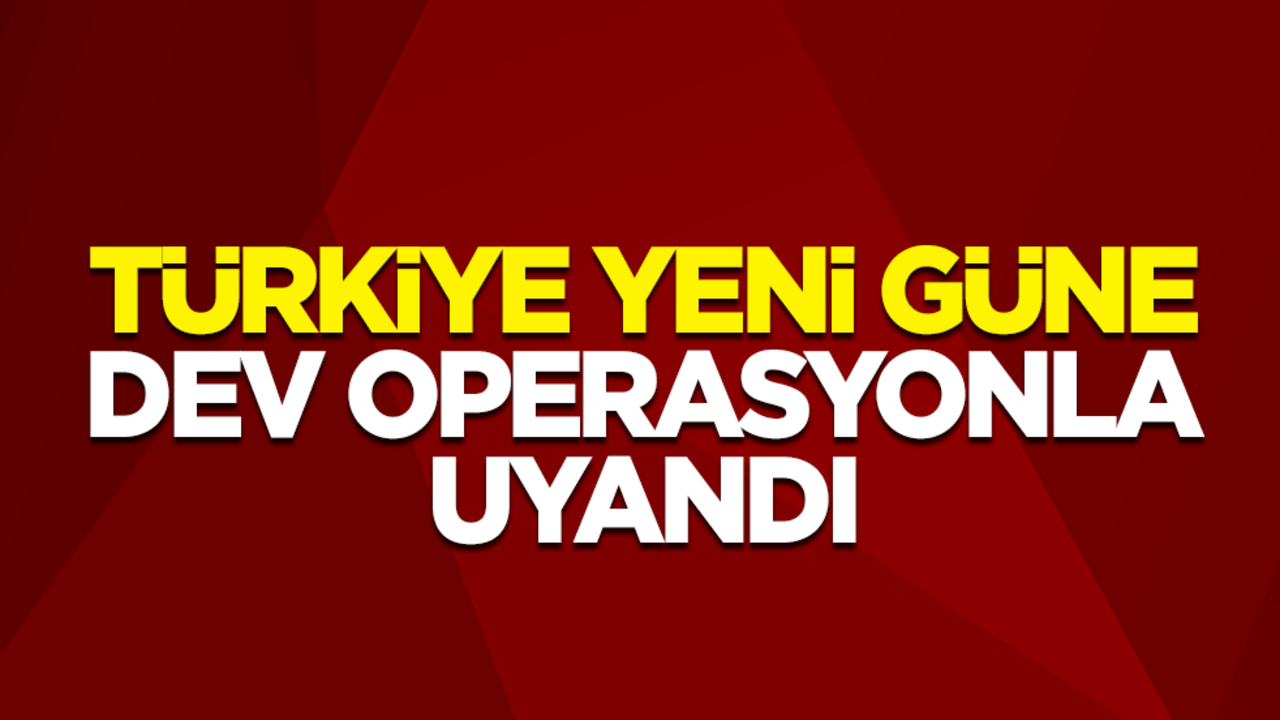 Bakan Ali Yerlikaya duyurdu! Türkiye yeni güne dev operasyonla uyandı