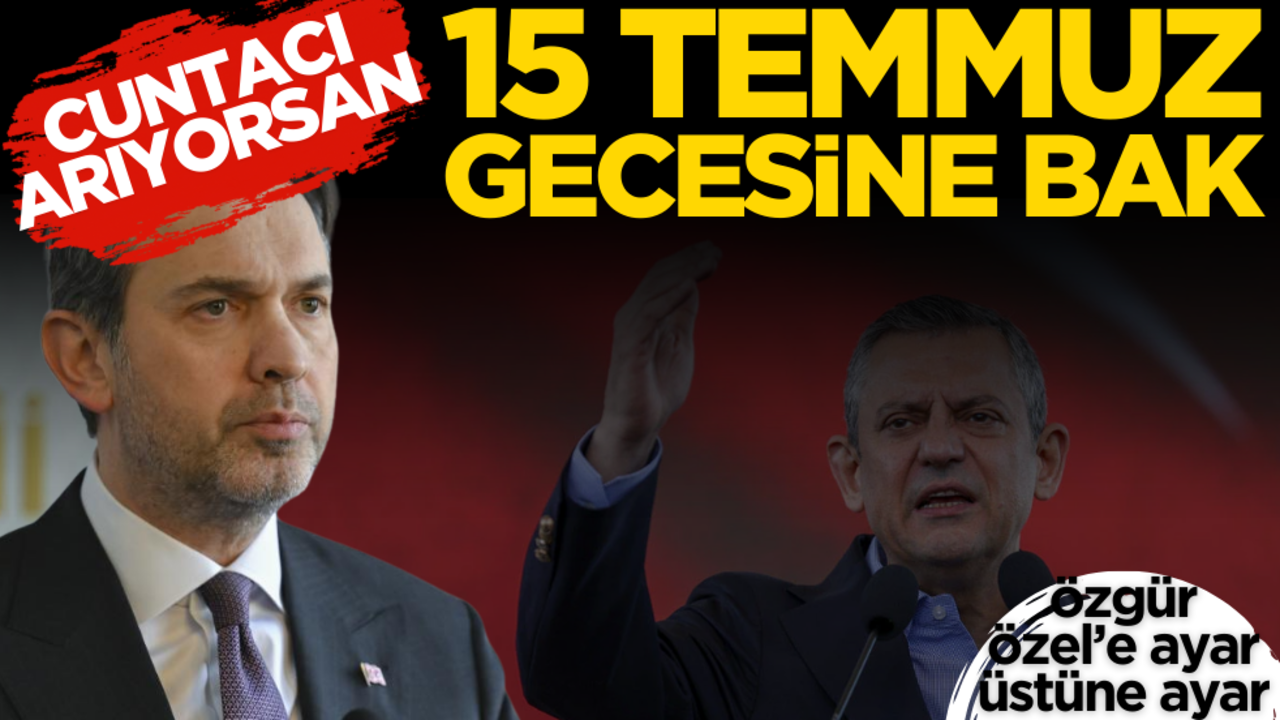 Bakan Bayraktar’dan Özgür Özel’e efsane ayar: 15 Temmuz gecesine baksın!