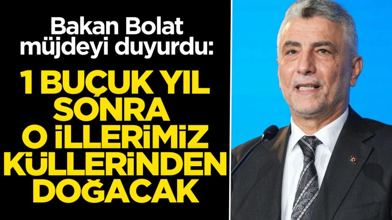 Bakan Bolat müjdeyi verdi: O illerimiz küllerinden doğacak