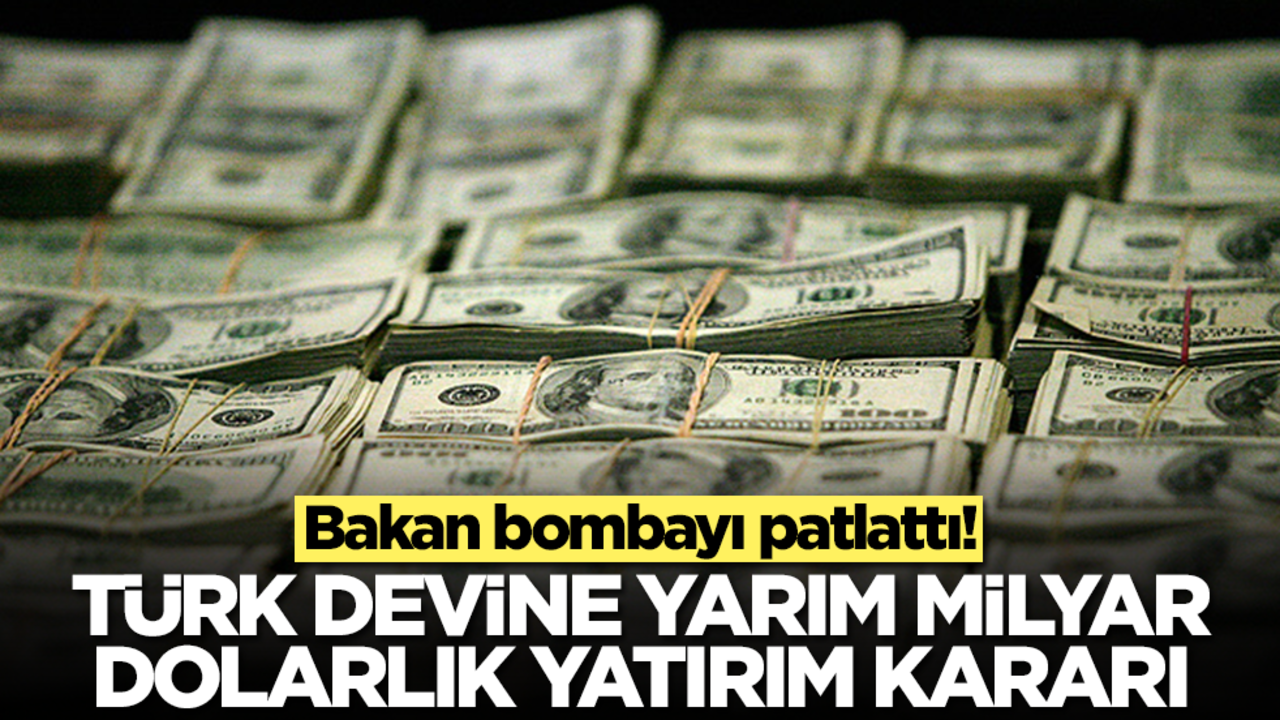 Bakan bombayı patlattı! Türk devine yarım milyar dolarlık yatırım