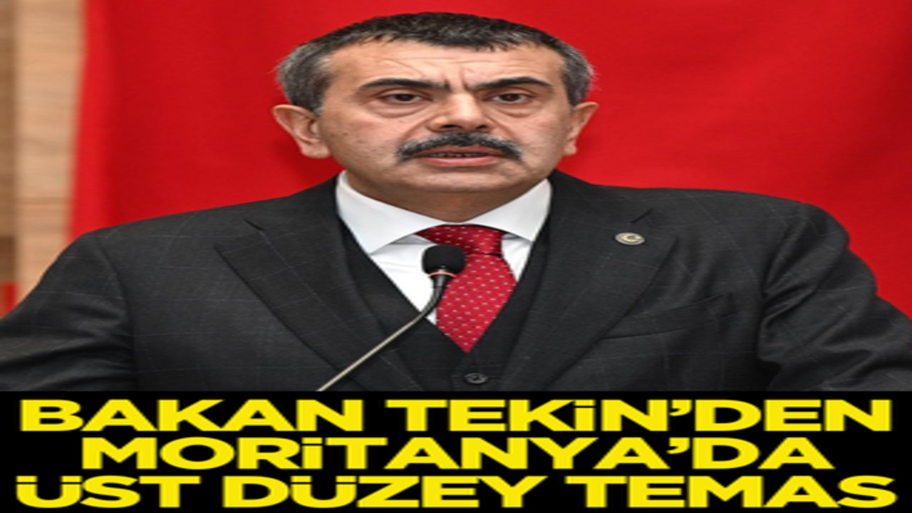 Bakan Tekin, Moritanya Başbakanı Djay ile görüştü