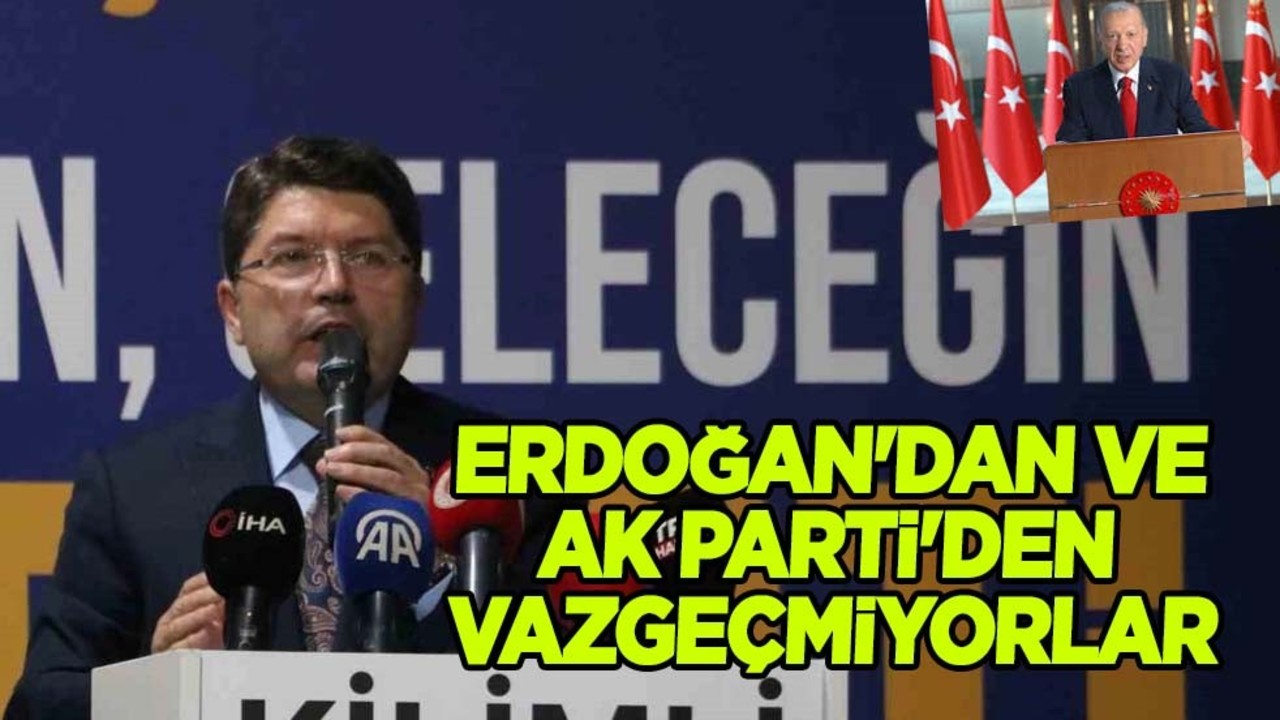 Bakan Tunç: 'Bu millet, 22 yıldır Erdoğan'dan ve AK Parti'den eser ürettiği için vazgeçmiyor!