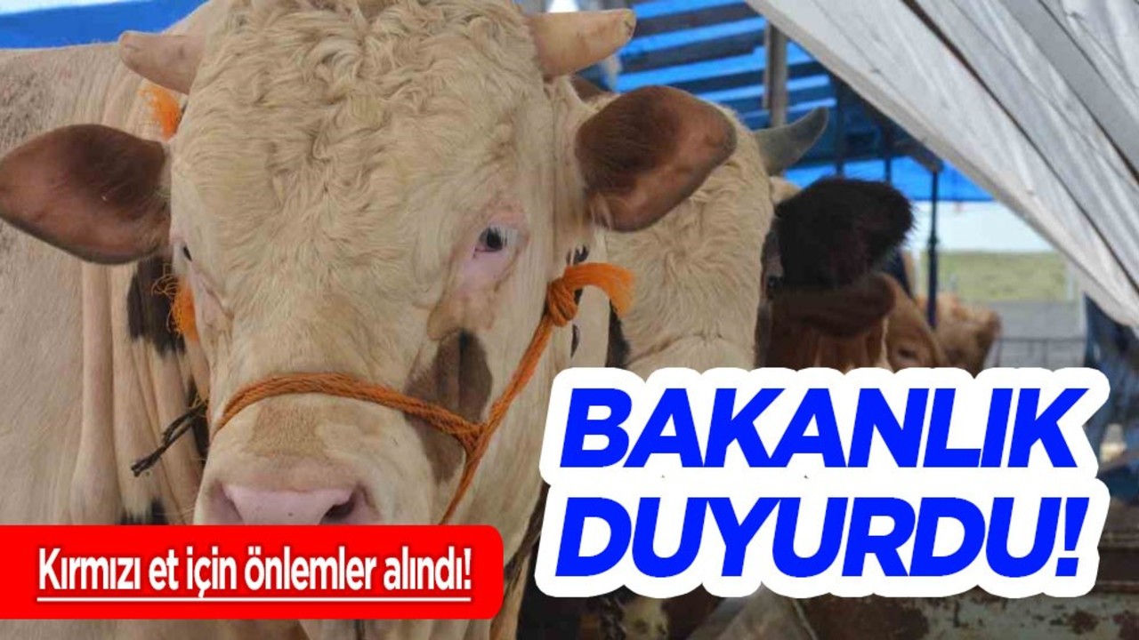 Bakan Yumaklı: Bakanlık kırmızı et için önlemler aldı! Vaka sayısını yüzde 85 azalttı! 2025’e yeni adım
