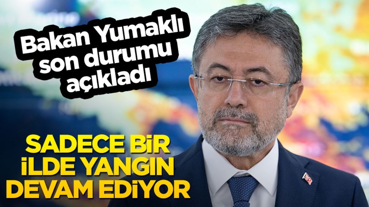 Bakan Yumaklı son durumu açıkladı: Sadece Bursa'da yangın devam ediyor