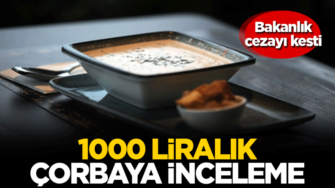 Bakanlık acımadı! 1000 liralık çorbaya inceleme